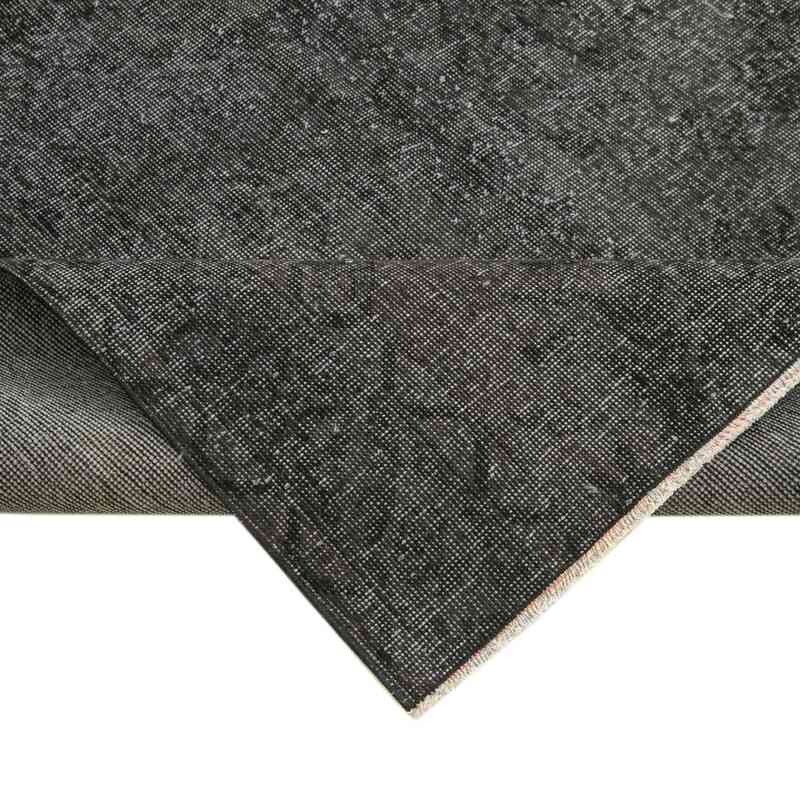 Siyah Boyalı El Dokuma Vintage Halı - 145 cm x 292 cm - K0056072