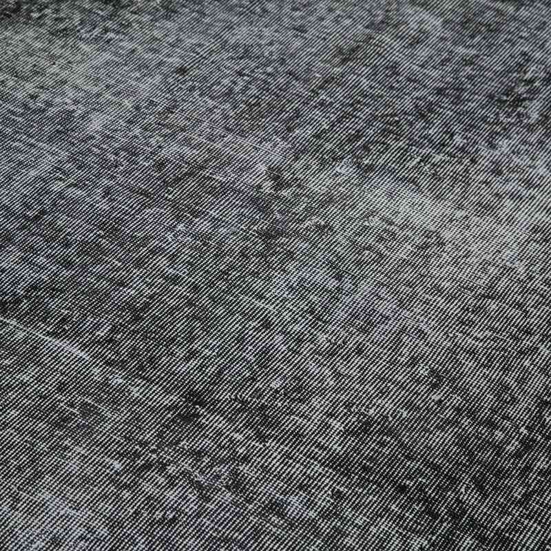 Siyah Boyalı El Dokuma Vintage Halı - 206 cm x 300 cm - K0056126