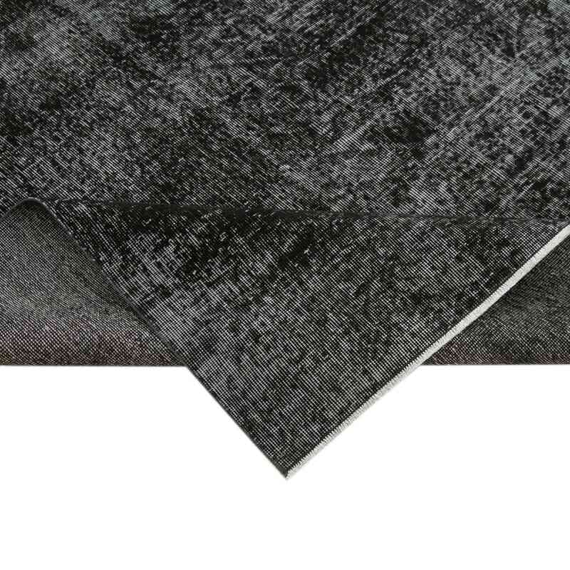 Siyah Boyalı El Dokuma Vintage Halı - 195 cm x 290 cm - K0056172
