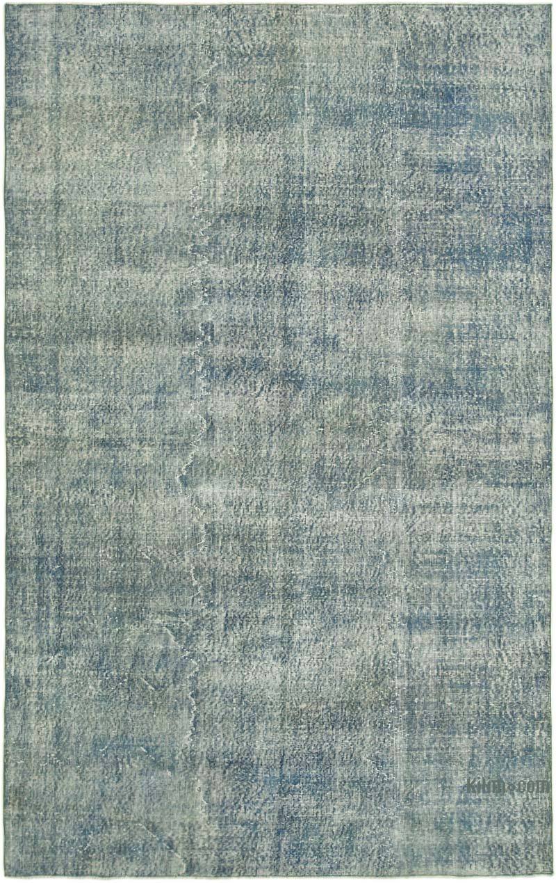 Over-dyed Vintage Hand-Knotted Turkish Rug - 6' 5" x 10'  (77" x 120") - K0056176
