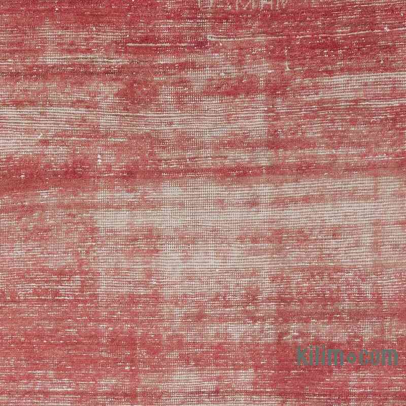 Red Vintage Turkish Hand-Knotted Rug - 4' 1" x 9' 10" (49" x 118") - K0056191