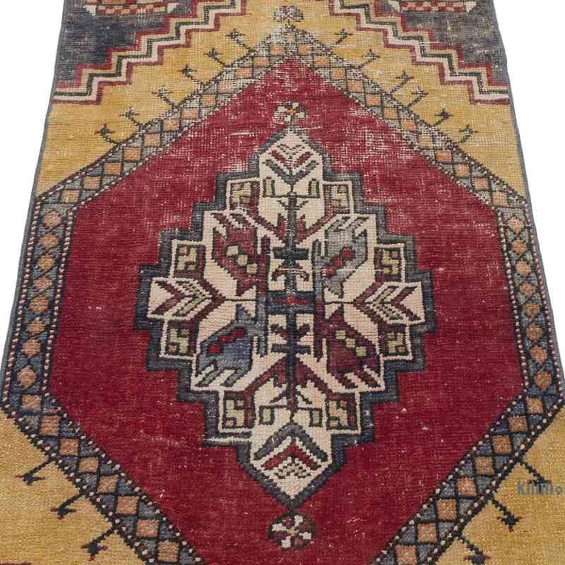 El Dokuma Vintage Halı - 71 cm x 136 cm - K0056194