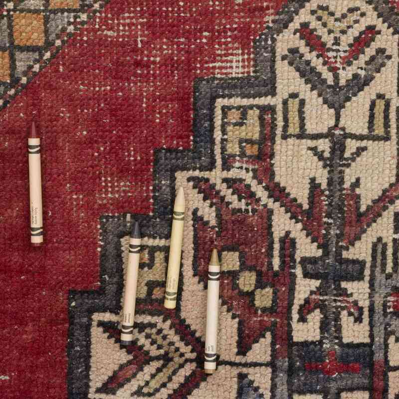 El Dokuma Vintage Halı - 71 cm x 136 cm - K0056194