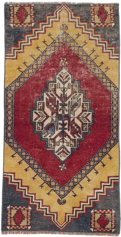 Vintage Turkish Hand-Knotted Rug - 2' 4" x 4' 6" (28" x 54")
