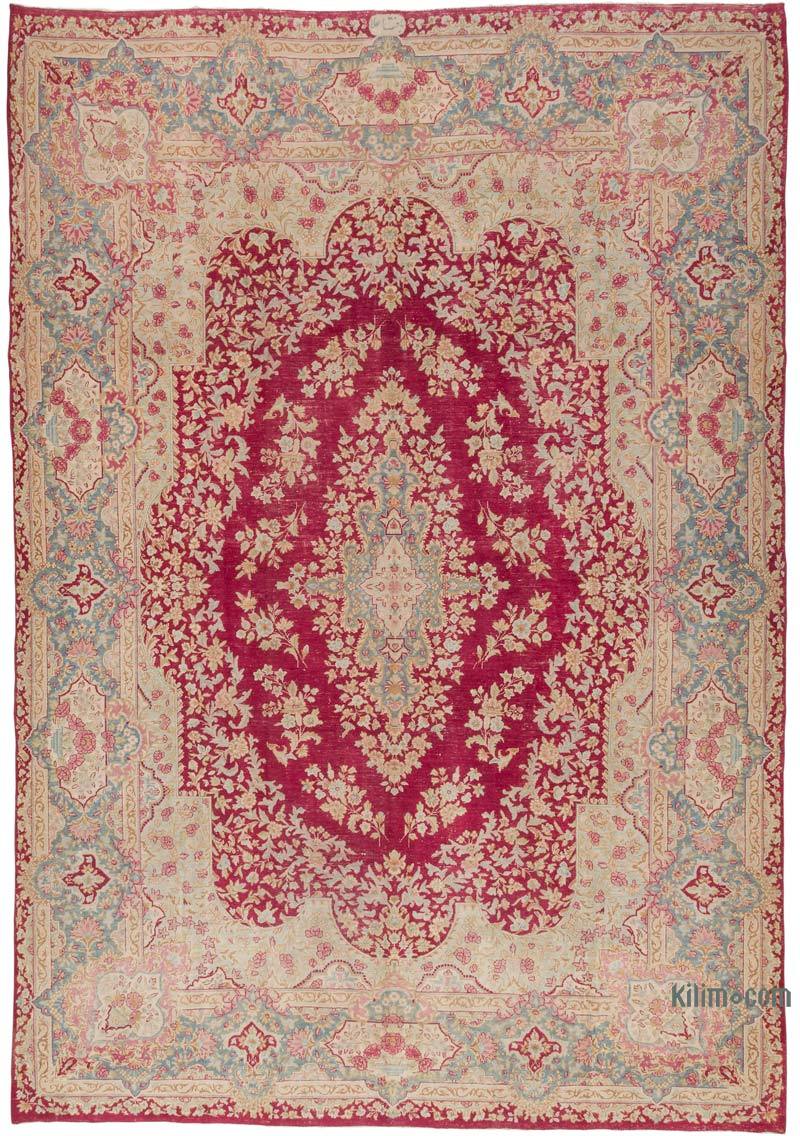 Vintage Hand-Knotted Oriental Rug - 9' 8" x 13' 9" (116" x 165") - K0056247