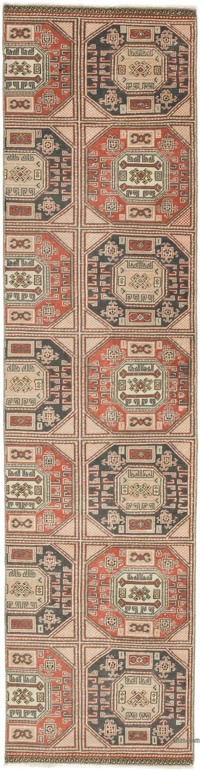 Vintage Turkish Hand-Knotted Runner - 2' 2" x 8' 4" (26" x 100")