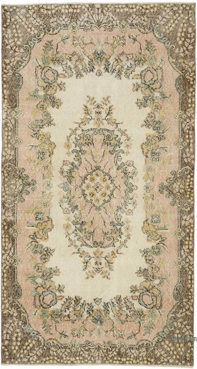 Vintage Turkish Hand-Knotted Rug - 3' 8" x 6' 11" (44" x 83")