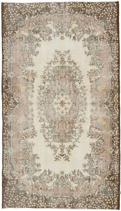 Vintage Turkish Hand-Knotted Rug - 4'  x 7' 1" (48" x 85")