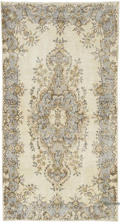 Vintage Turkish Hand-Knotted Rug - 3' 10" x 7' 1" (46" x 85")