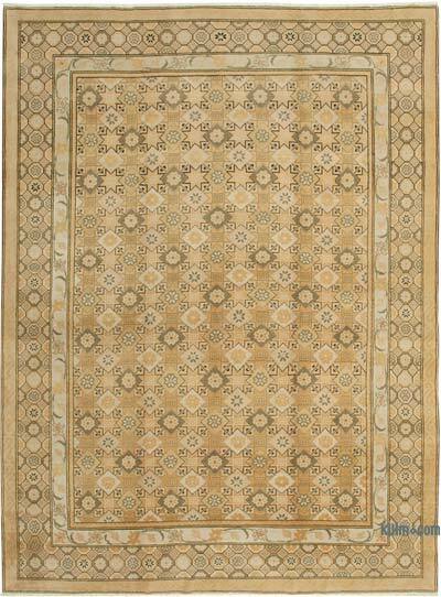 New Hand-Knotted Wool Oushak Rug - 10'  x 13' 9" (120" x 165")