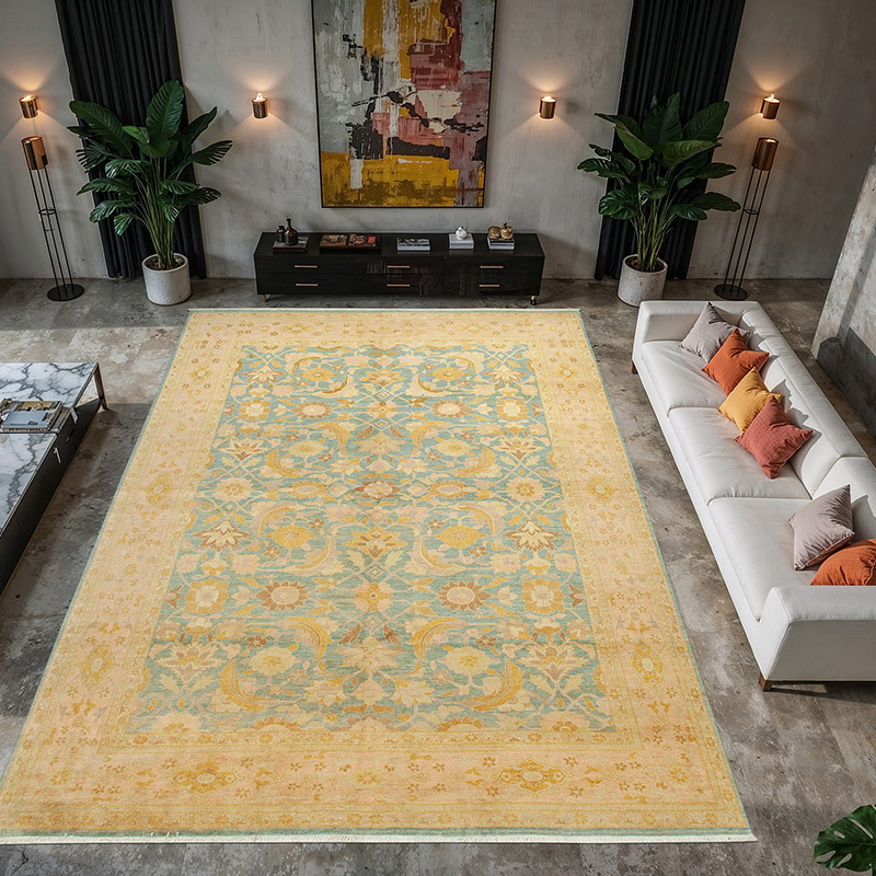 New Hand-Knotted Wool Oushak Rug - 10' 3" x 14' 3" (123" x 171") - K0056486