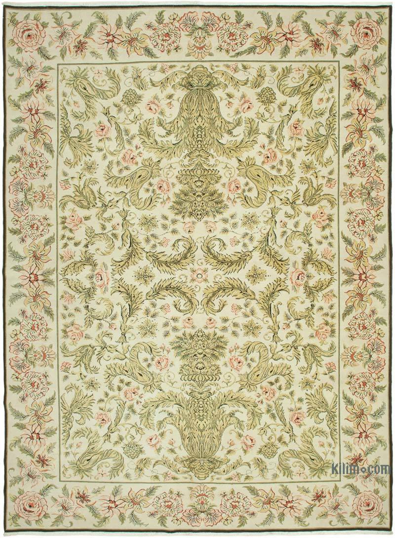 New Hand-Knotted Wool Oushak Rug - 10'  x 13' 7" (120" x 163") - K0056495