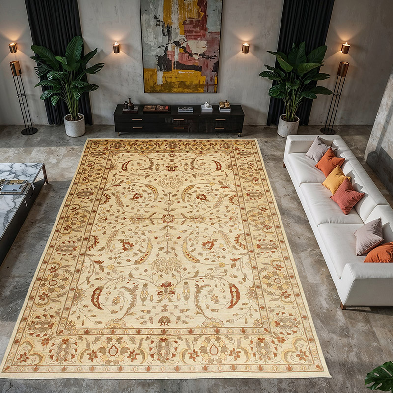 New Hand-Knotted Wool Oushak Rug - 10'  x 14' 6" (120" x 174") - K0056496