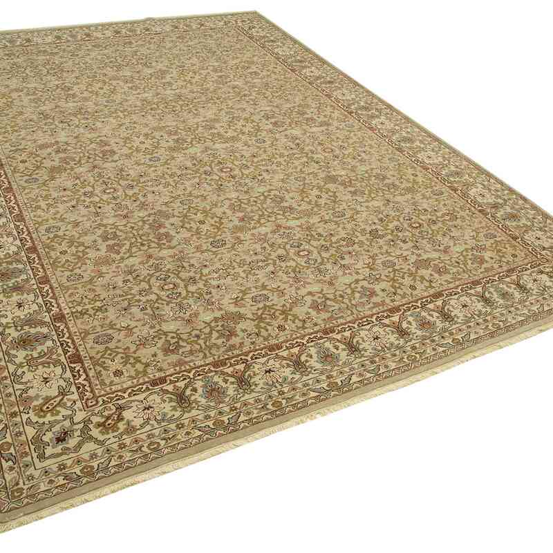 New Hand-Knotted Wool Oushak Rug - 9' 10" x 13' 9" (118" x 165") - K0056499