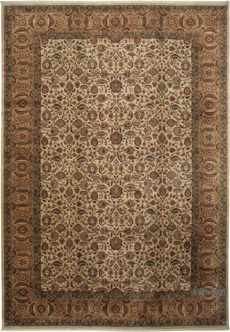 New Hand-Knotted Wool Oushak Rug - 12' 2" x 17' 3" (146" x 207") - K0056508