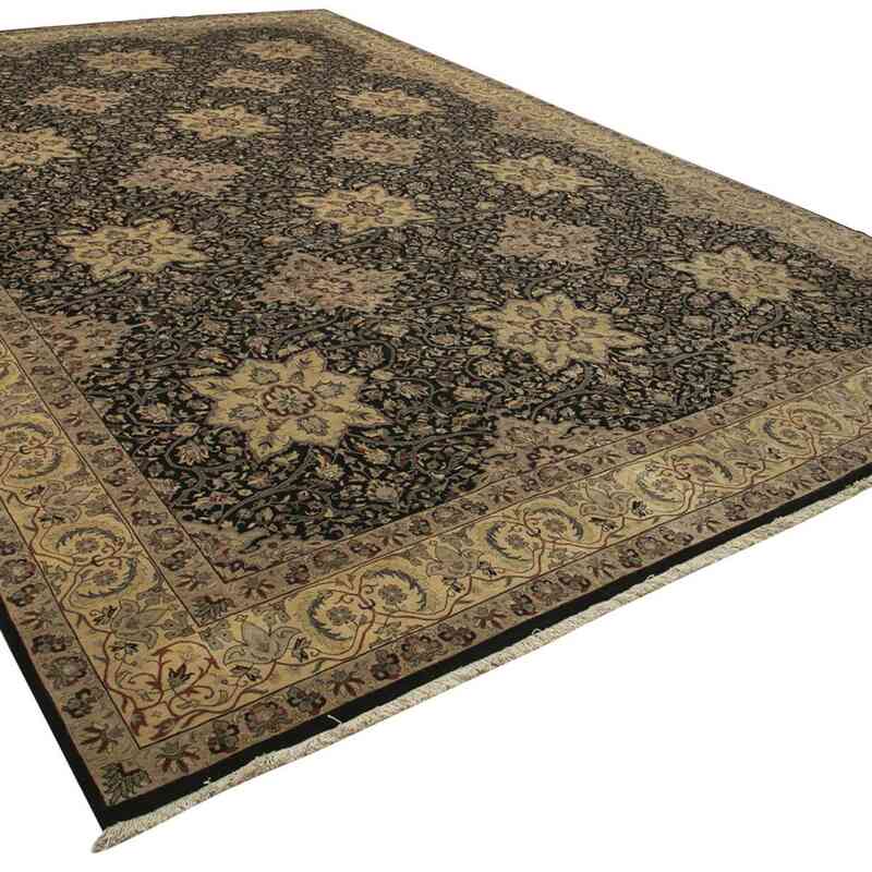 New Hand-Knotted Wool Oushak Rug - 11' 9" x 17' 7" (141" x 211") - K0056509