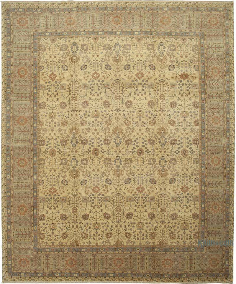 New Hand-Knotted Wool Oushak Rug - 12' 3" x 15' 1" (147" x 181") - K0056510