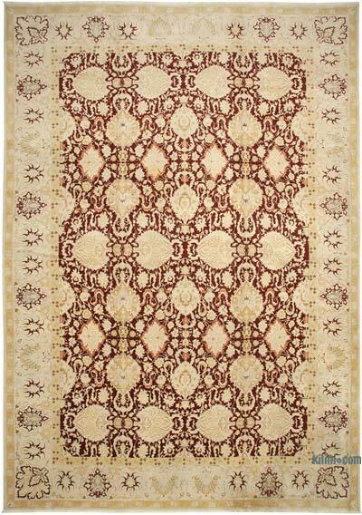 Sarı Yeni El Dokuma Uşak Halısı - 396 cm x 572 cm