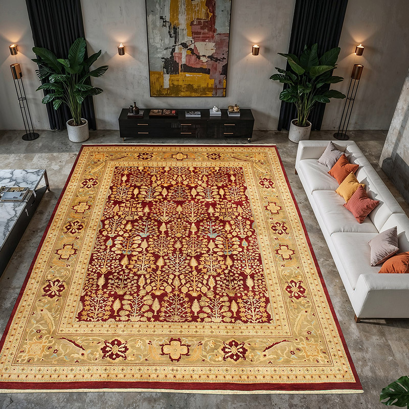 New Hand-Knotted Wool Oushak Rug - 11' 11" x 15' 5" (143" x 185") - K0056521