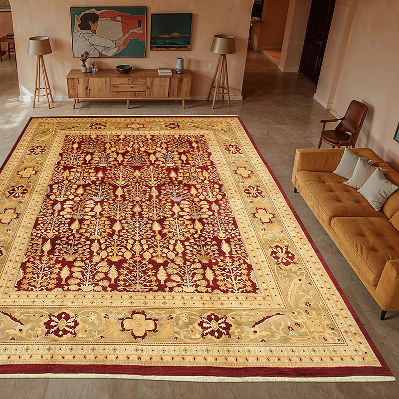 New Hand-Knotted Wool Oushak Rug - 11' 11" x 15' 5" (143" x 185") - K0056521
