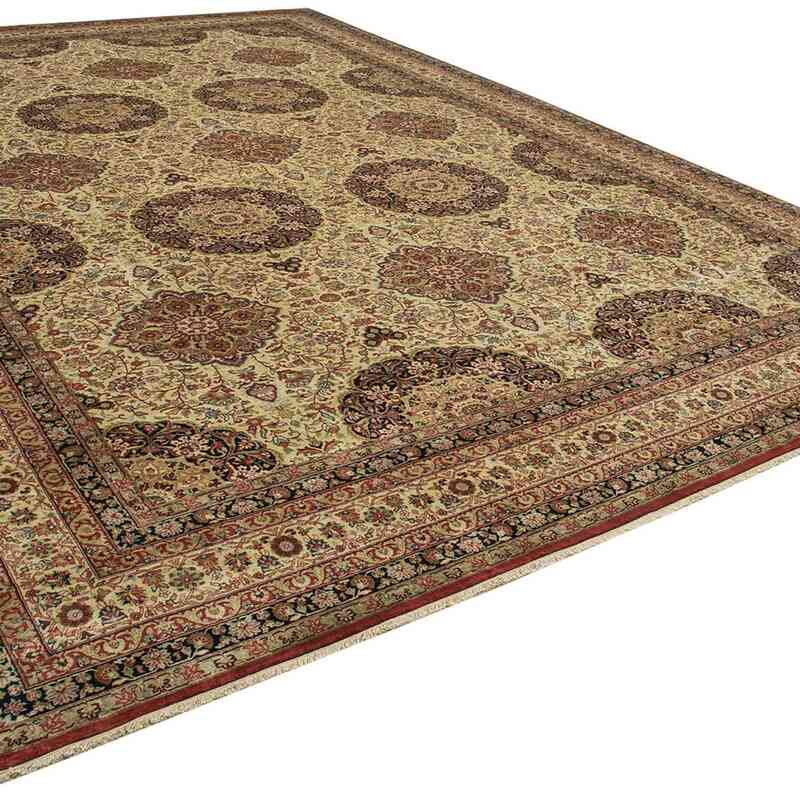 New Hand-Knotted Wool Oushak Rug - 12' 2" x 17' 11" (146" x 215") - K0056525