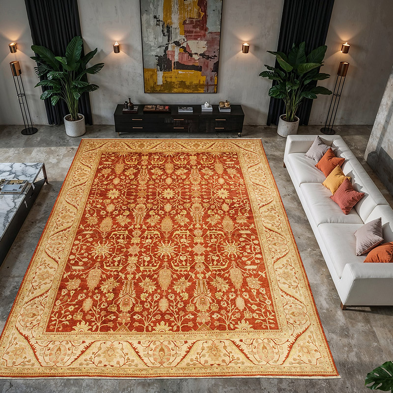 New Hand-Knotted Wool Oushak Rug - 12'  x 14' 7" (144" x 175") - K0056529