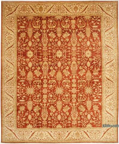 New Hand-Knotted Wool Oushak Rug - 12'  x 14' 7" (144" x 175")