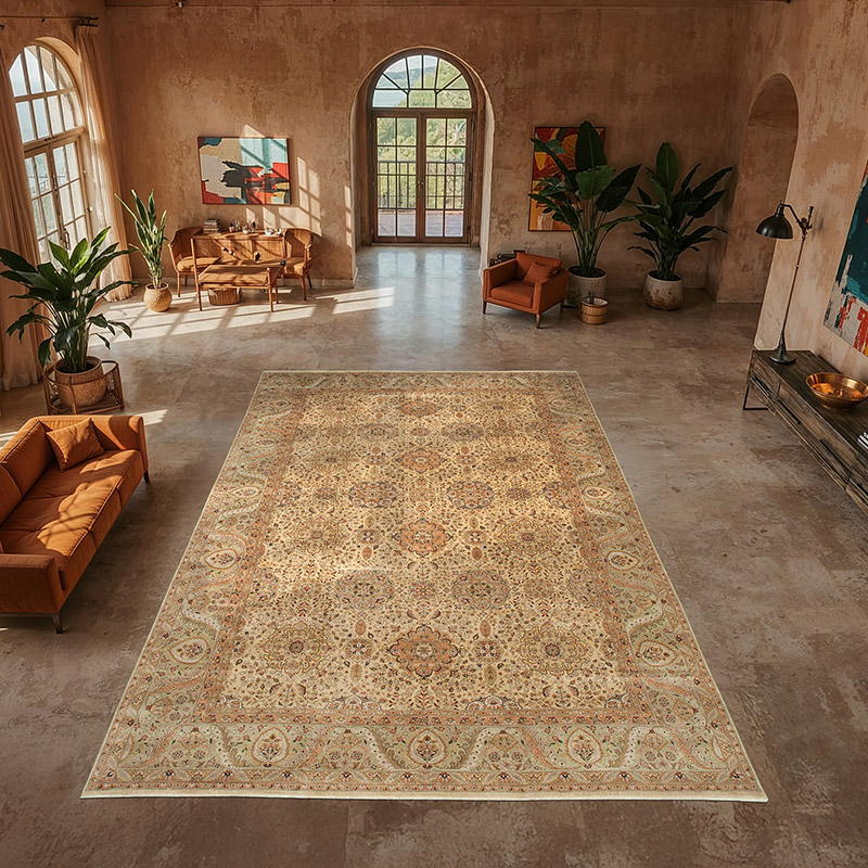Nueva Alfombra Oushak Tejida a Mano - 370 cm x 569 cm - K0056534