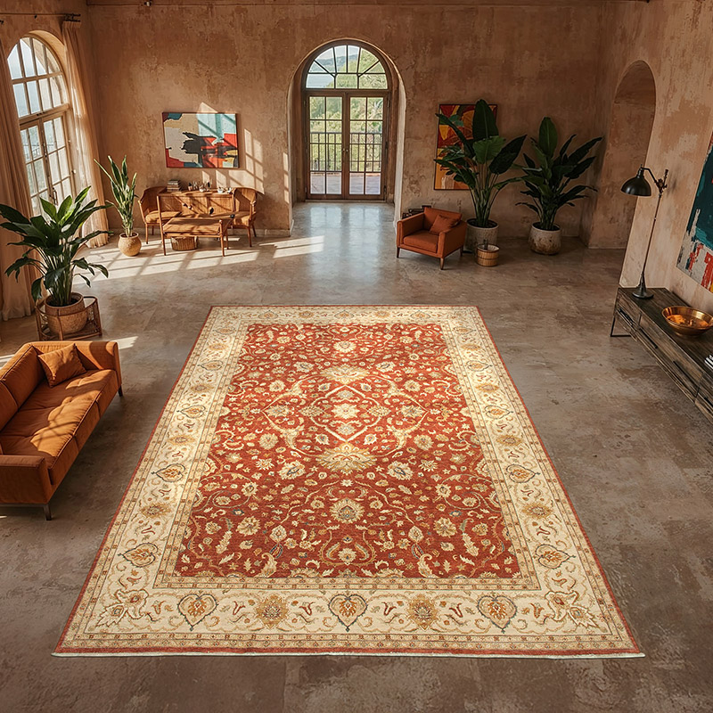 New Hand-Knotted Wool Oushak Rug - 12' 2" x 18' 1" (146" x 217") - K0056552
