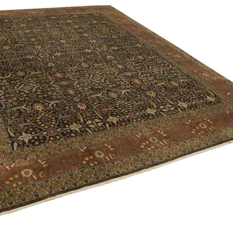 New Hand-Knotted Wool Oushak Rug - 12' 4" x 15' 10" (148" x 190") - K0056559