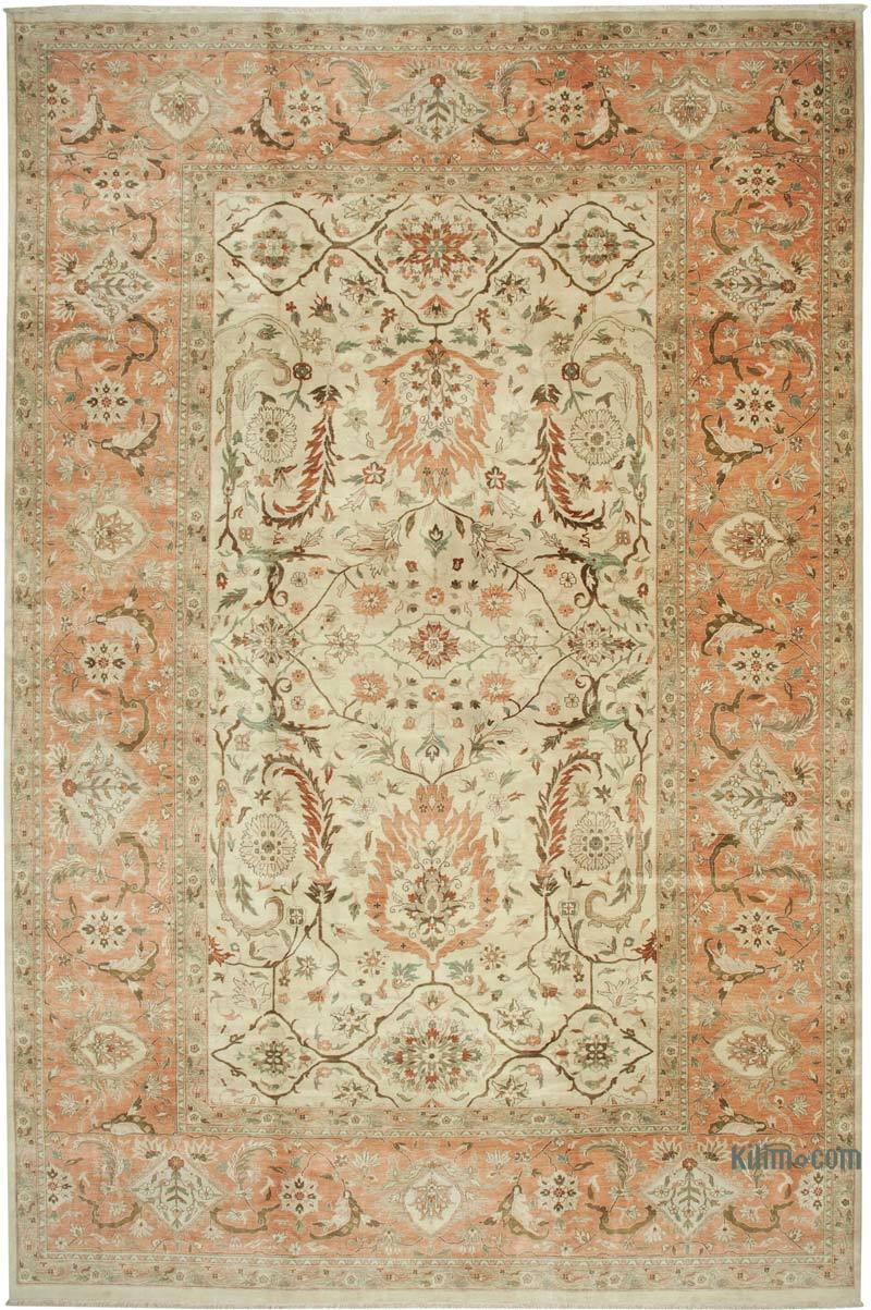 New Hand-Knotted Wool Oushak Rug - 11' 10" x 18'  (142" x 216") - K0056560