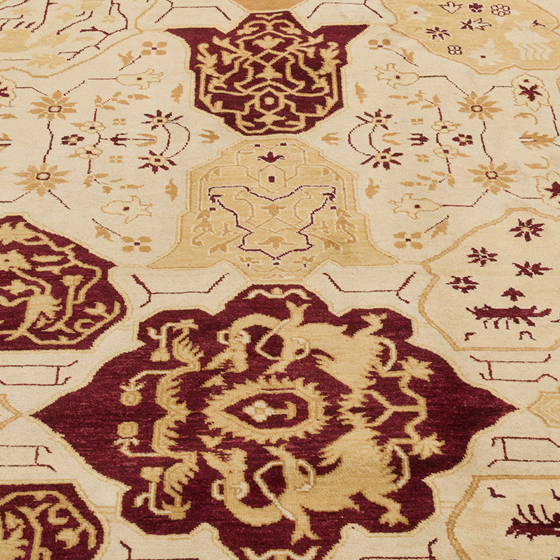 New Hand-Knotted Wool Oushak Rug - 12'  x 15' 1" (144" x 181") - K0056562