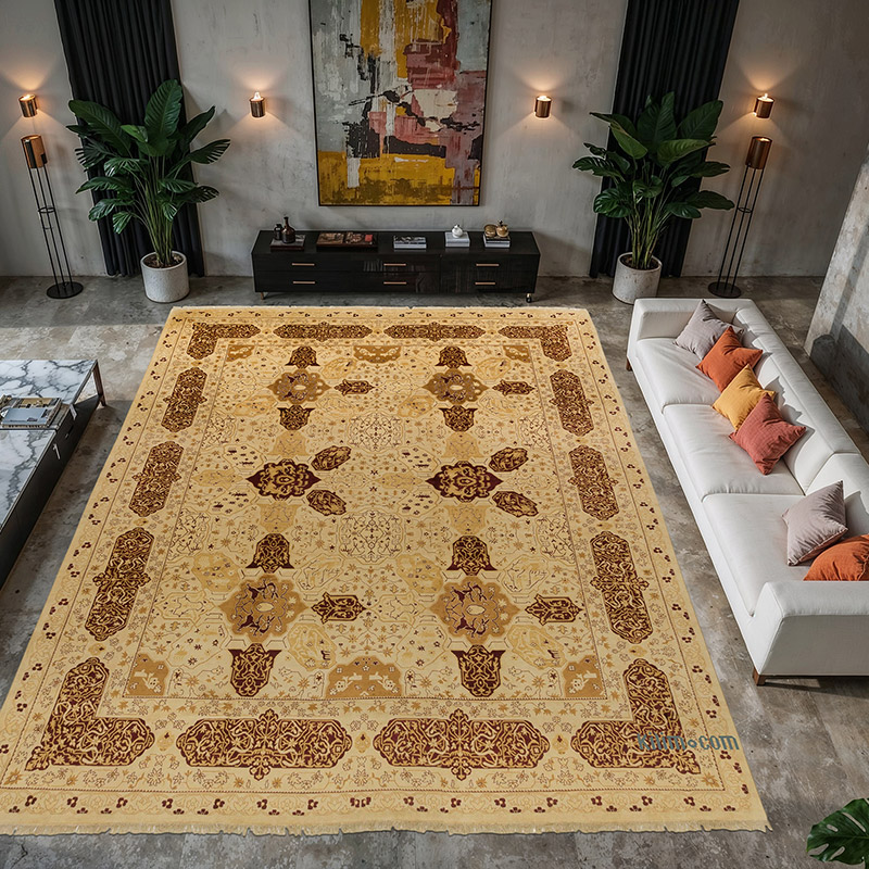 New Hand-Knotted Wool Oushak Rug - 12'  x 15' 1" (144" x 181") - K0056562