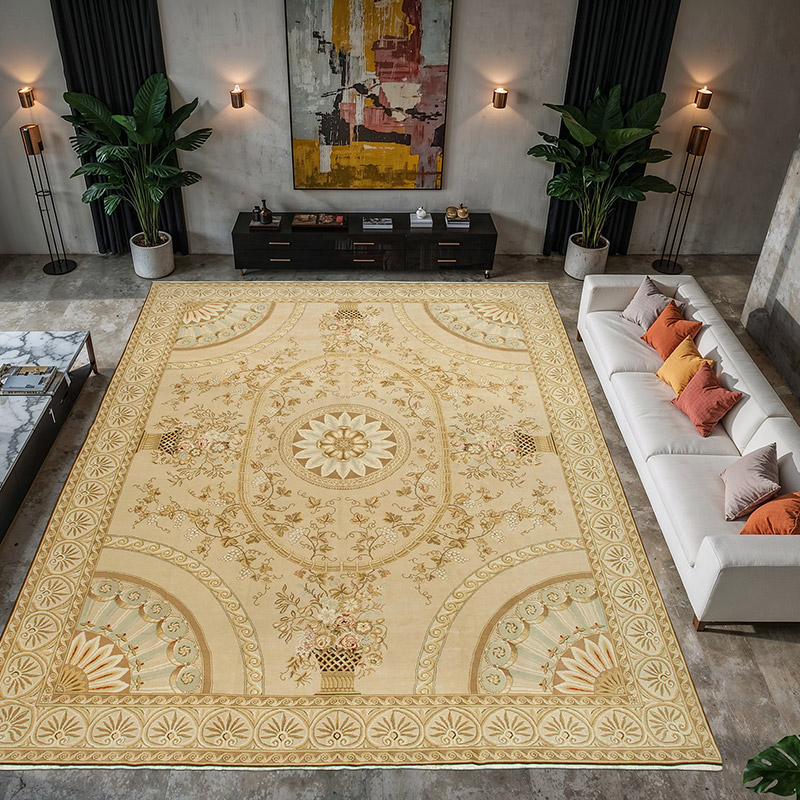 New Hand-Knotted Wool Oushak Rug - 11' 11" x 15' 3" (143" x 183") - K0056563