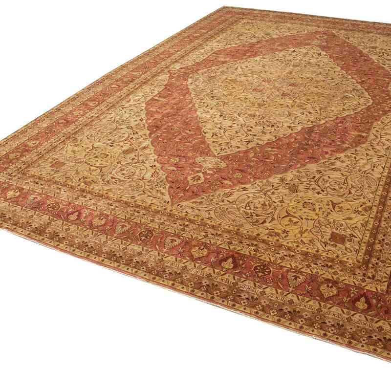 New Hand-Knotted Wool Oushak Rug - 11' 6" x 17' 5" (138" x 209") - K0056573