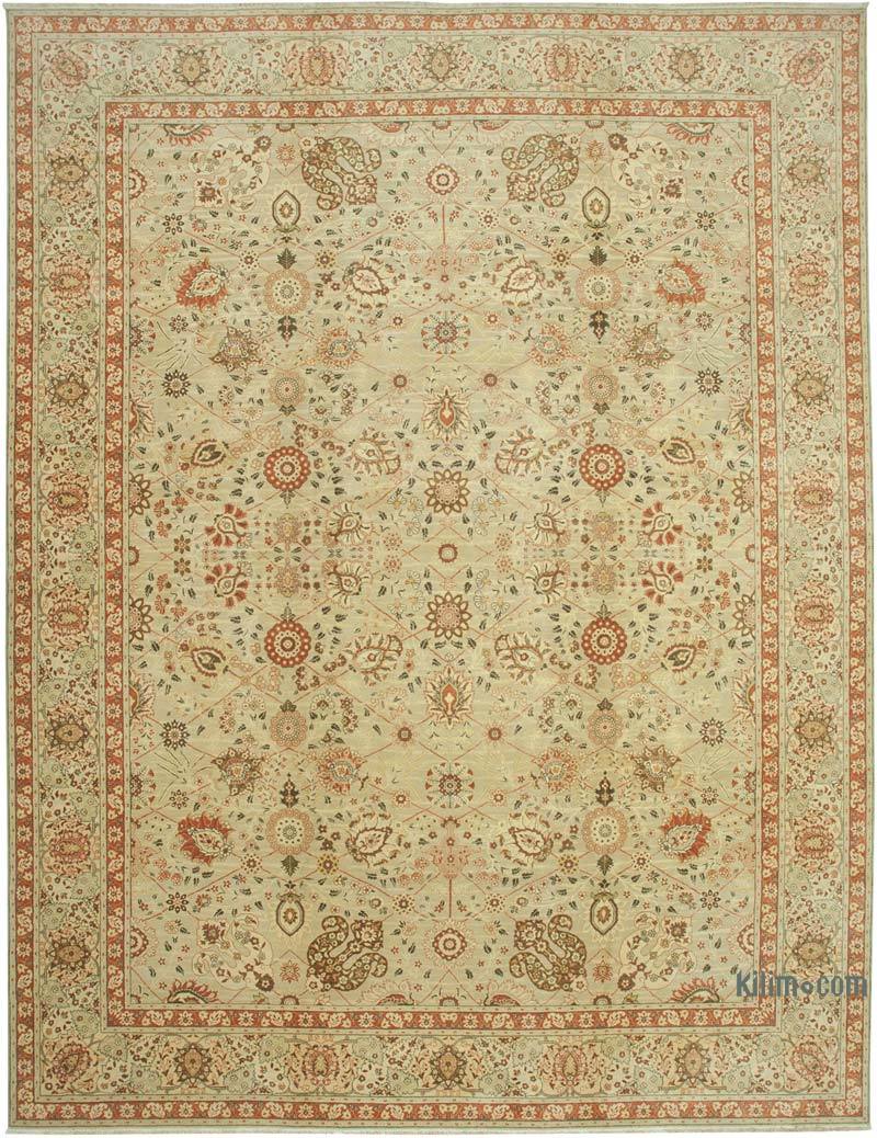 New Hand-Knotted Wool Oushak Rug - 11' 11" x 15' 11" (143" x 191") - K0056575