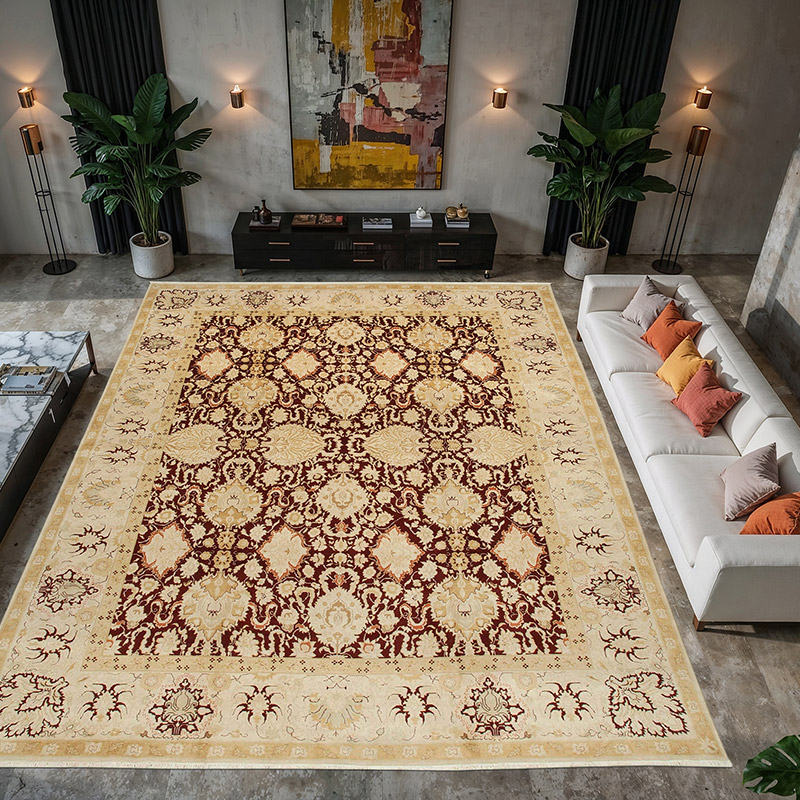New Hand-Knotted Wool Oushak Rug - 12'  x 14' 8" (144" x 176") - K0056584