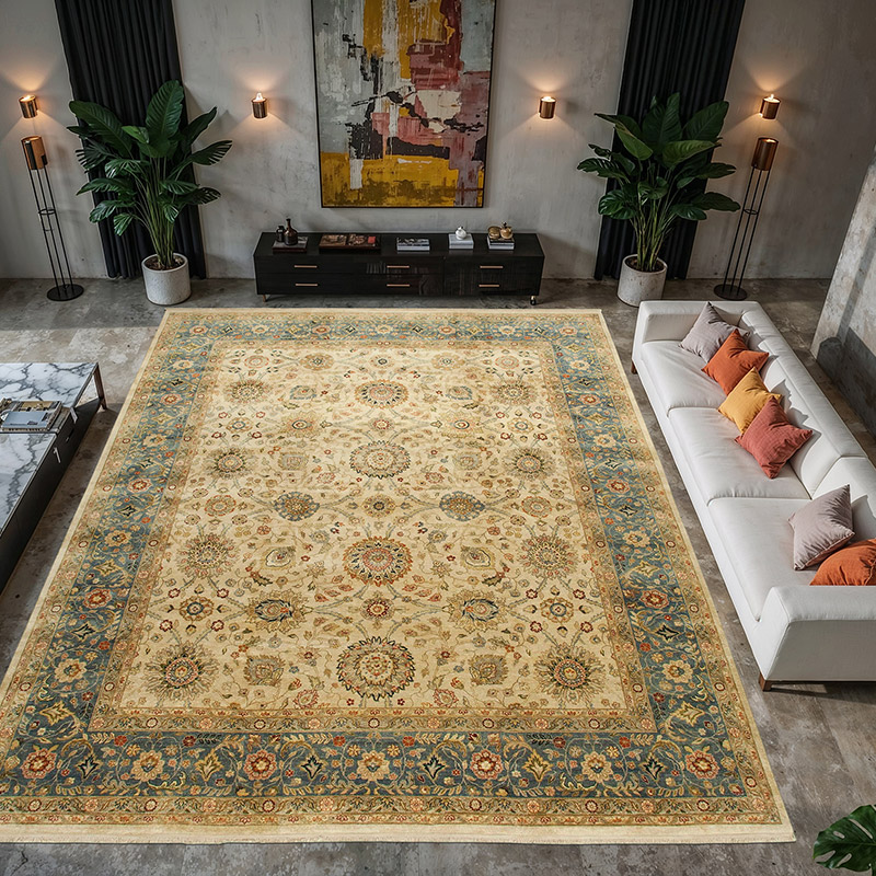 Nueva Alfombra Oushak Tejida a Mano - 367 cm x 447 cm - K0056585