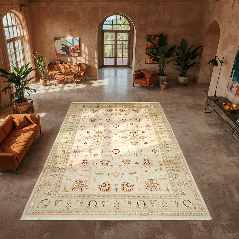 New Hand-Knotted Wool Oushak Rug - 12' 2" x 18' 1" (146" x 217") - K0056593