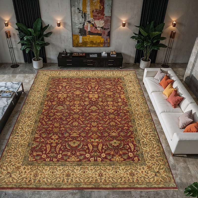 New Hand-Knotted Wool Oushak Rug - 11' 8" x 14' 11" (140" x 179") - K0056595