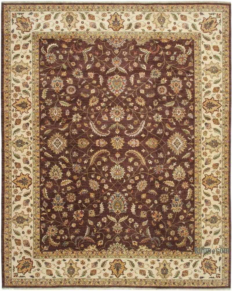 New Hand-Knotted Wool Oushak Rug - 11' 10" x 14' 10" (142" x 178") - K0056599