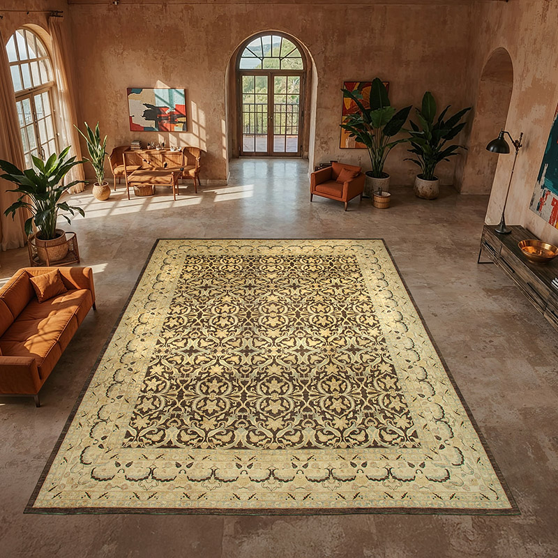 New Hand-Knotted Wool Oushak Rug - 13' 3" x 18' 2" (159" x 218") - K0056601