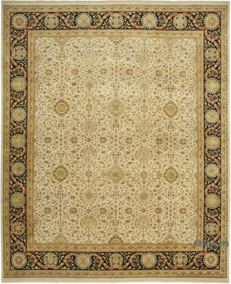 New Hand-Knotted Wool Oushak Rug - 12' 2" x 14' 10" (146" x 178") - K0056602