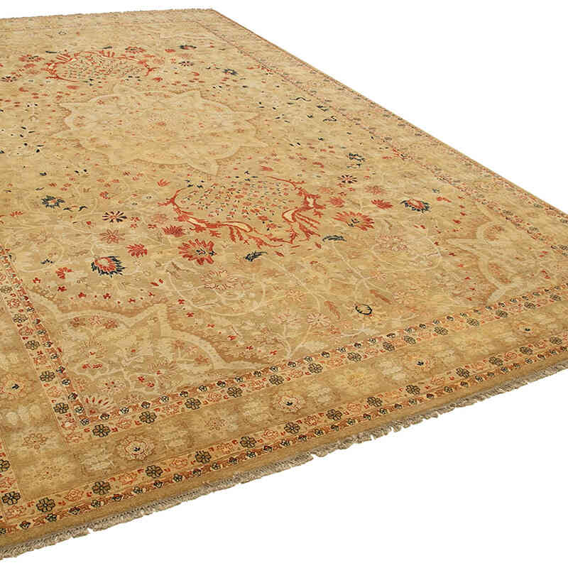 New Hand-Knotted Wool Oushak Rug - 10' 10" x 17' 3" (130" x 207") - K0056607