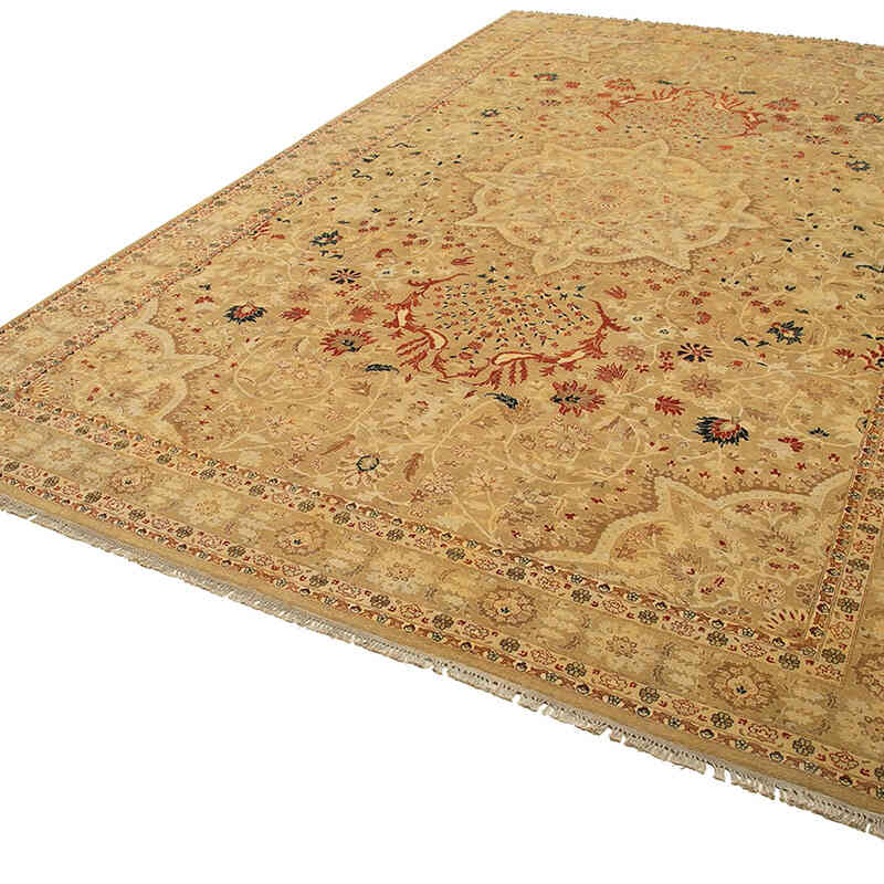 New Hand-Knotted Wool Oushak Rug - 10' 10" x 17' 3" (130" x 207") - K0056607