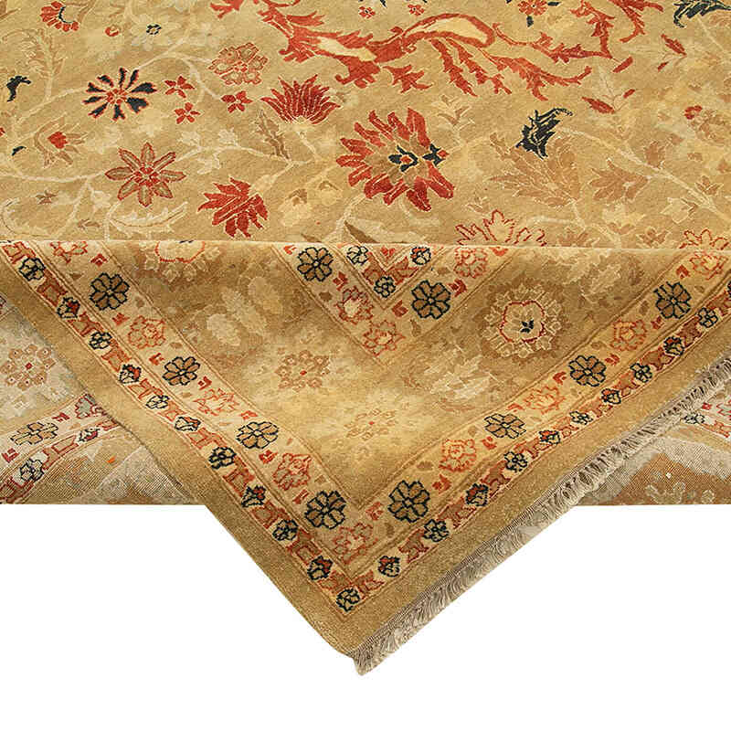 New Hand-Knotted Wool Oushak Rug - 10' 10" x 17' 3" (130" x 207") - K0056607
