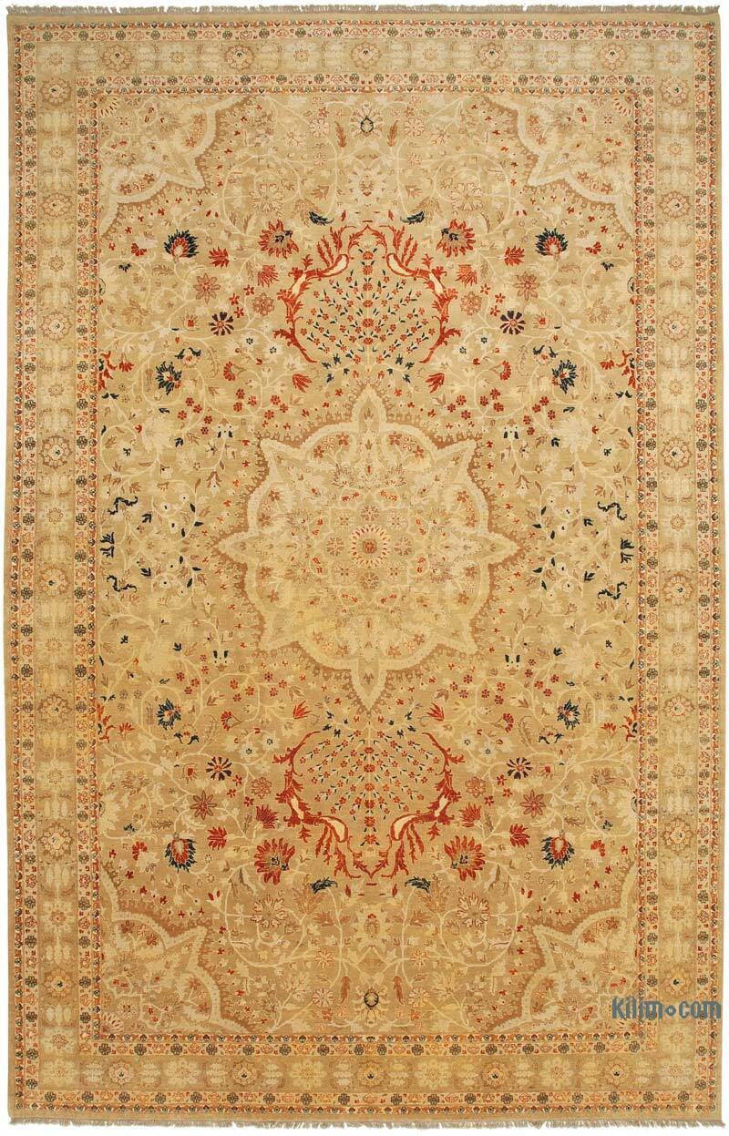 New Hand-Knotted Wool Oushak Rug - 10' 10" x 17' 3" (130" x 207") - K0056607