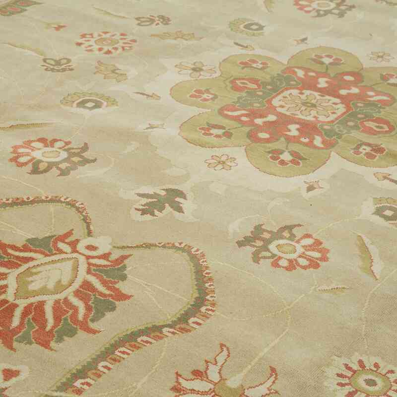 New Hand-Knotted Wool Oushak Rug - 11' 9" x 16' 3" (141" x 195") - K0056608