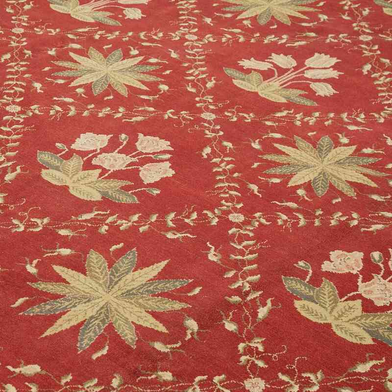 New Hand-Knotted Wool Oushak Rug - 11' 11" x 14' 4" (143" x 172") - K0056609