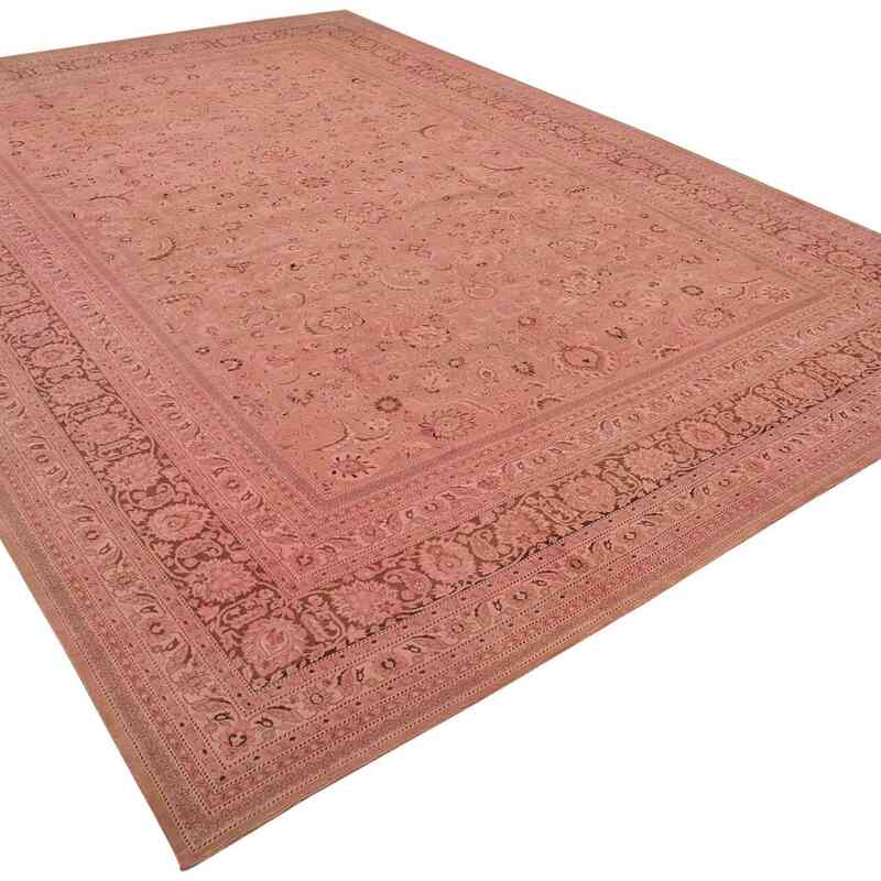 New Hand-Knotted Wool Oushak Rug - 13'  x 18' 11" (156" x 227") - K0056612